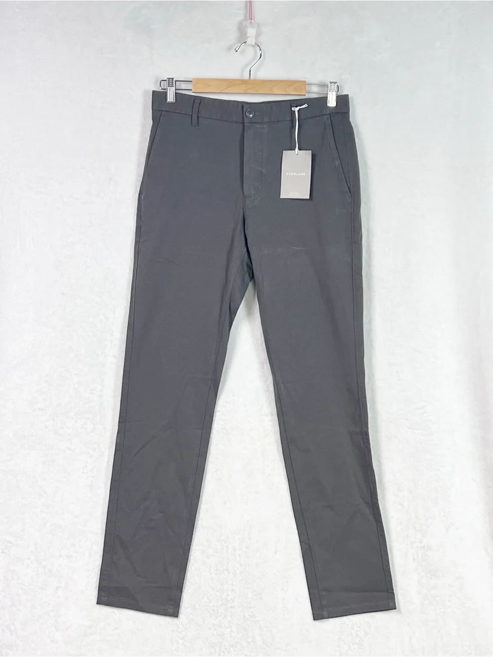 Everlane Slim Fit Performance Chino Uniform Stretch Pants Slate Grey 31x32 NWT